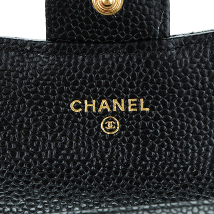 Chanel Caviar Quilted Flap Card Holder Black 6 of 8