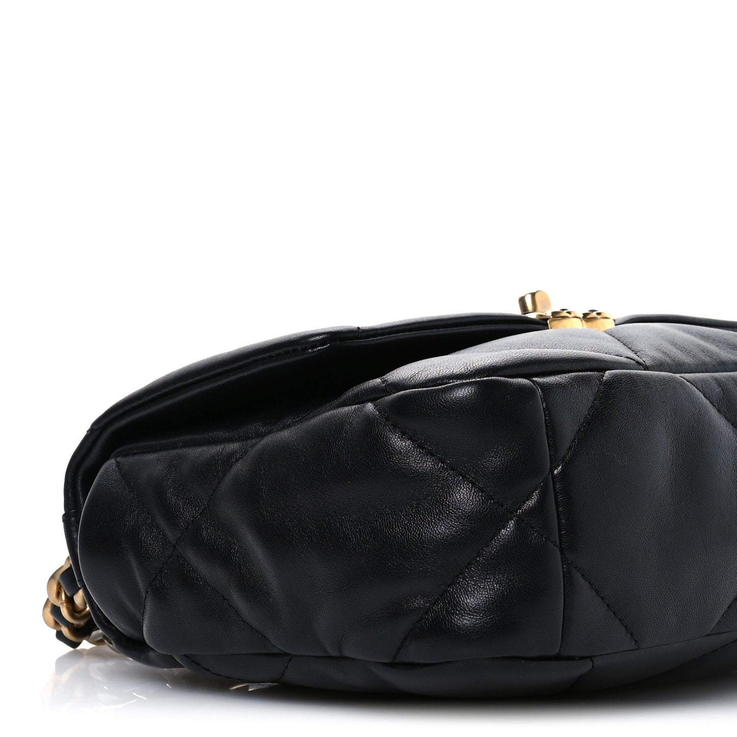 Lambskin Quilted Medium Chanel 19 Flap Black