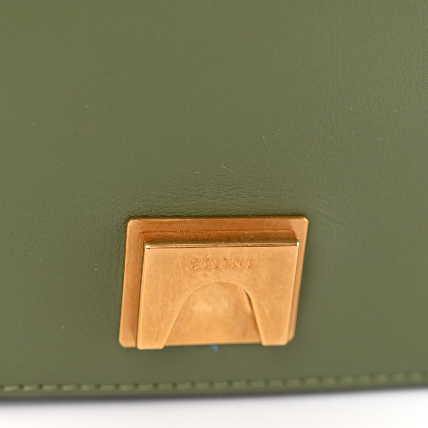Shiny Smooth Calfskin Medium Frame Shoulder Bag Pastel Green