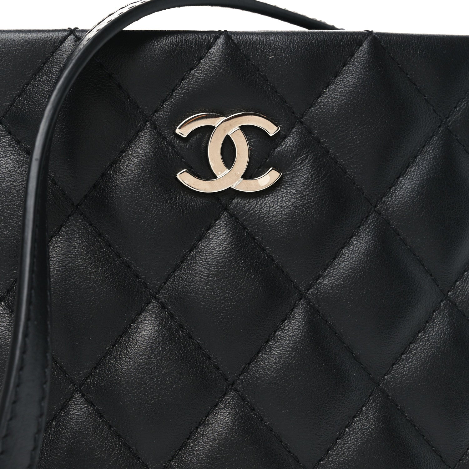 Chanel Calfskin Quilted Crossbody Bag Black 6 of 8