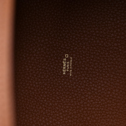 Hermes Taurillon Clemence Matte Alligator Picotin Lock Touch 18 PM Gold 6 of 13