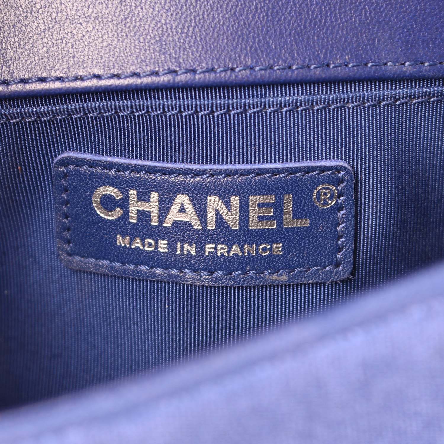 Chanel Velvet Quilted Small Boy Flap Blue 6 of 10