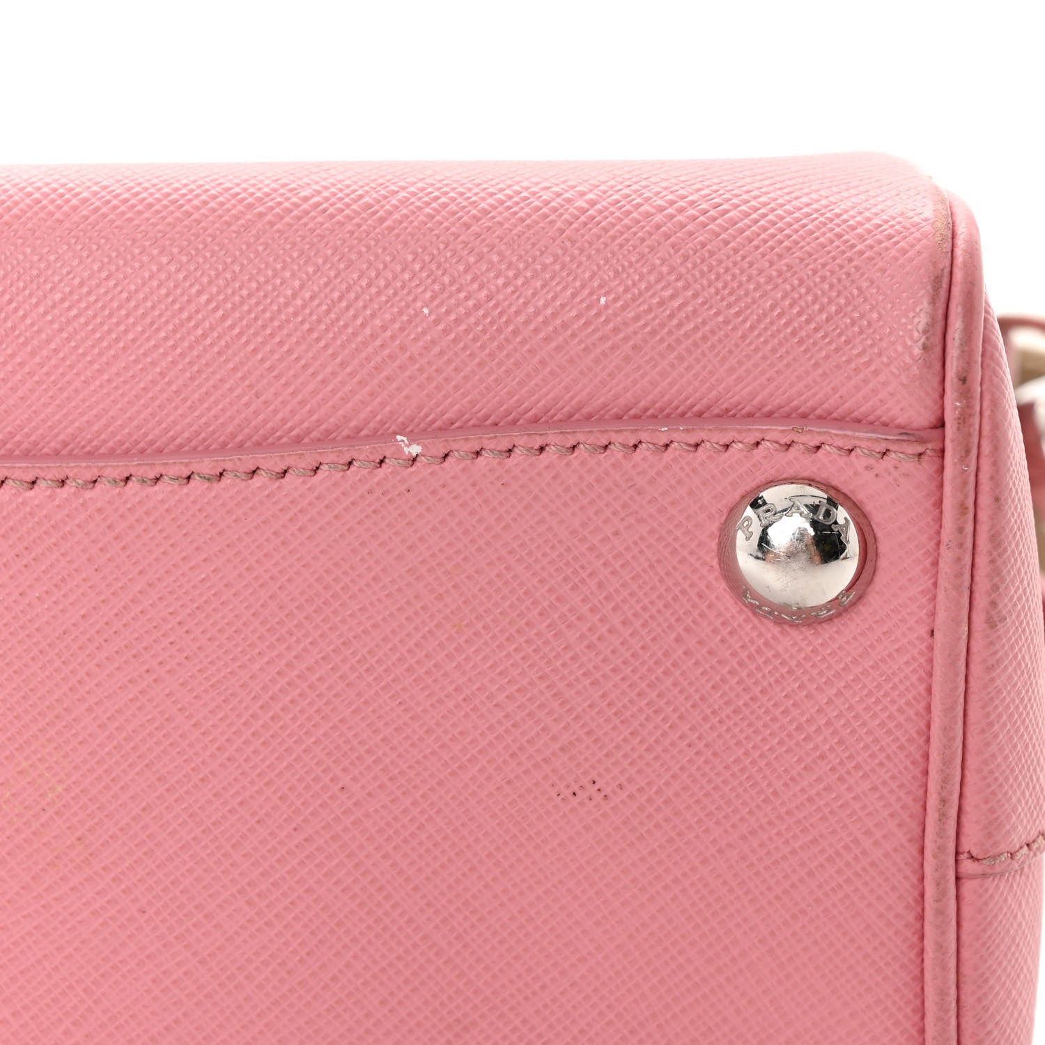 Prada Saffiano Lux Top Handle Crossbody Bag Petalo 12 of 16