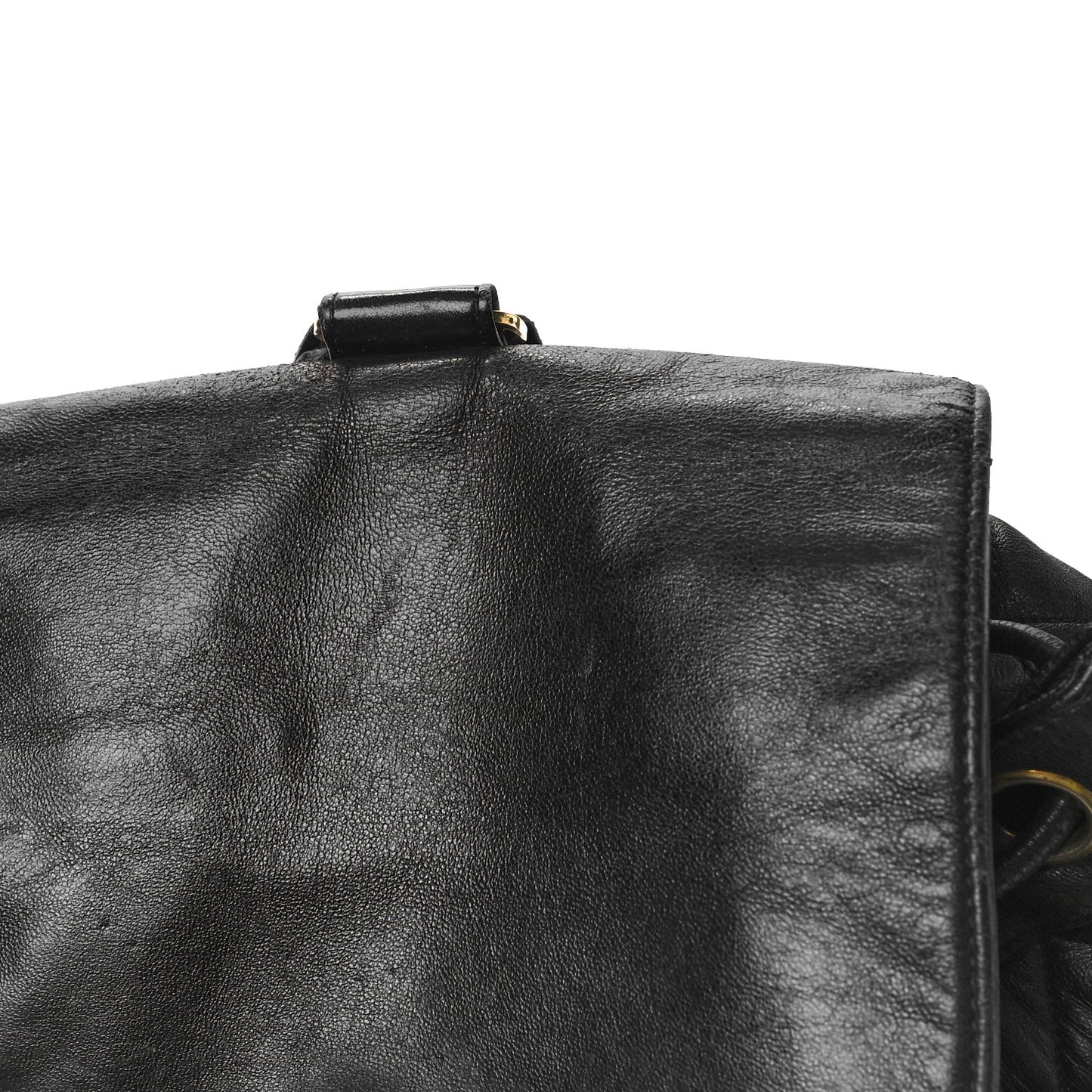 Lambskin Quilted Backpack Black
