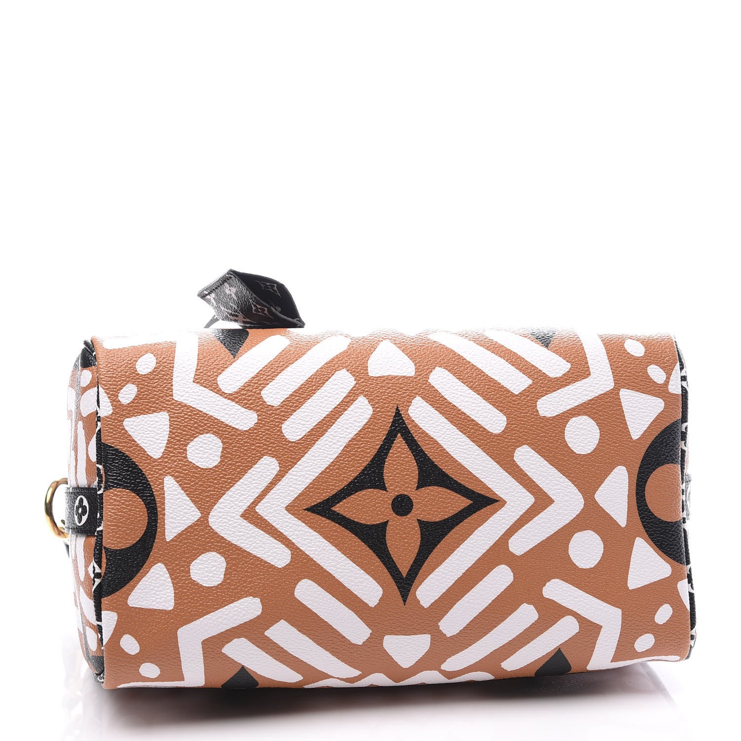 Louis Vuitton Monogram Giant Crafty Speedy Bandouliere 25 Creme Caramel 3 of 9