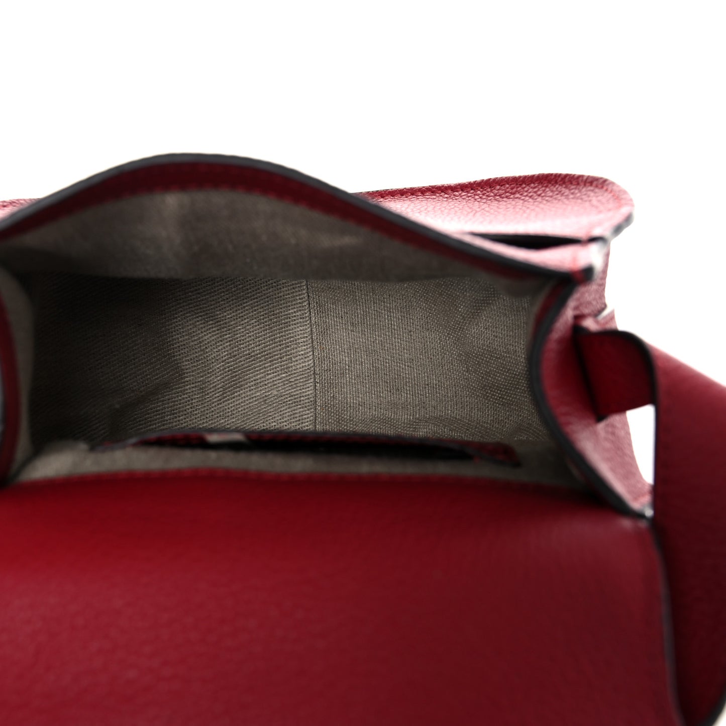 Calfskin Mini Marcie Round Crossbody Bag Red