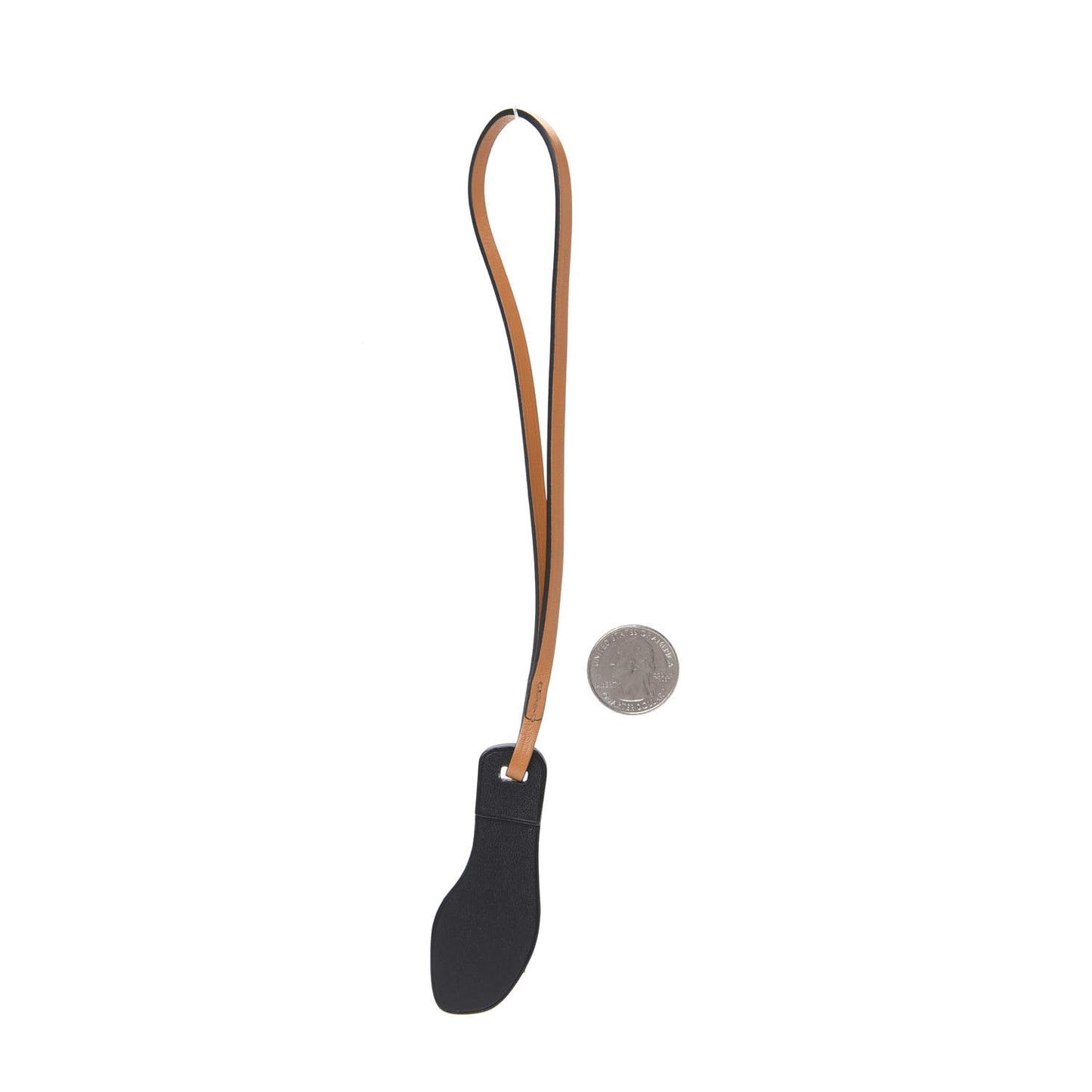 Epsom Butler Calfskin Hunter Oran Nano Bag Charm Black
