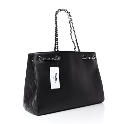 Chanel Calfskin Woven Chain Large Shopping Bag Black 3 of 10