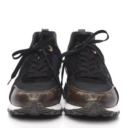 Louis Vuitton Suede Monogram Run Away Sneakers 36 Black 2 of 8