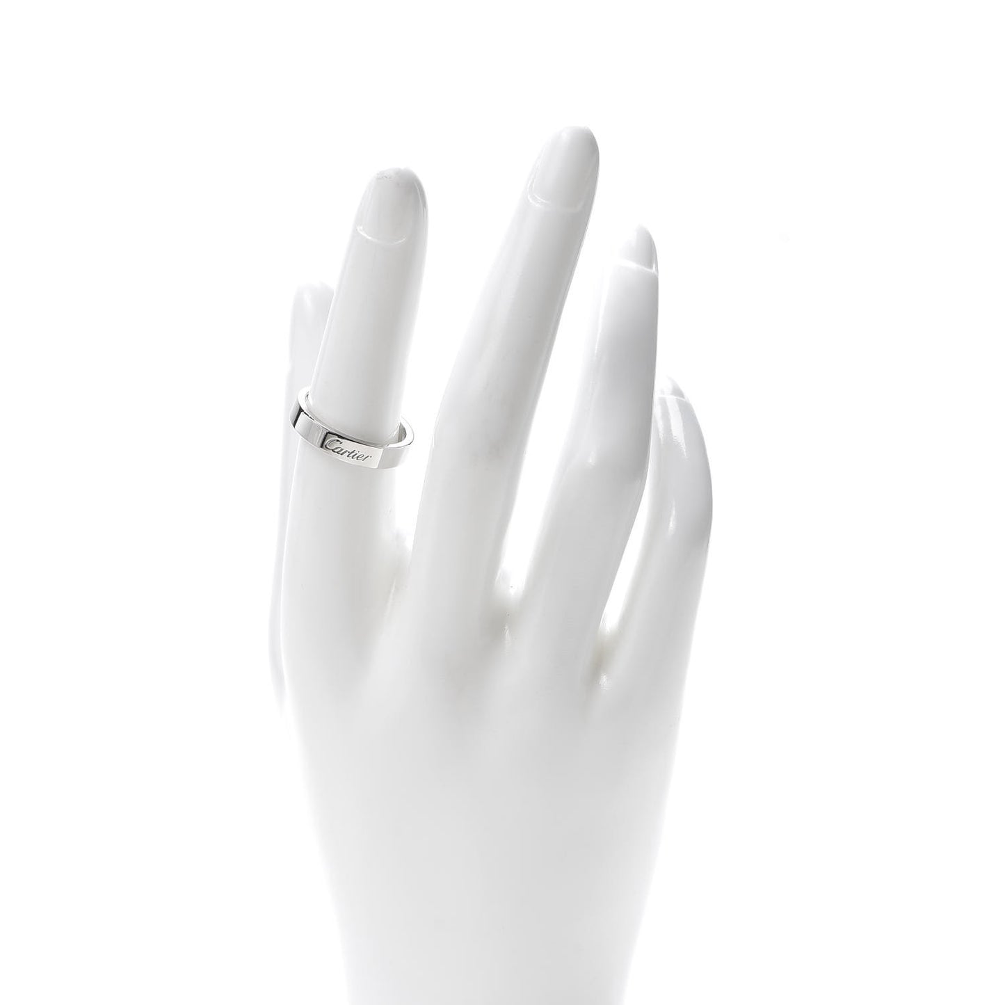 Platinum 3mm C De Wedding Band Ring 54 6.75