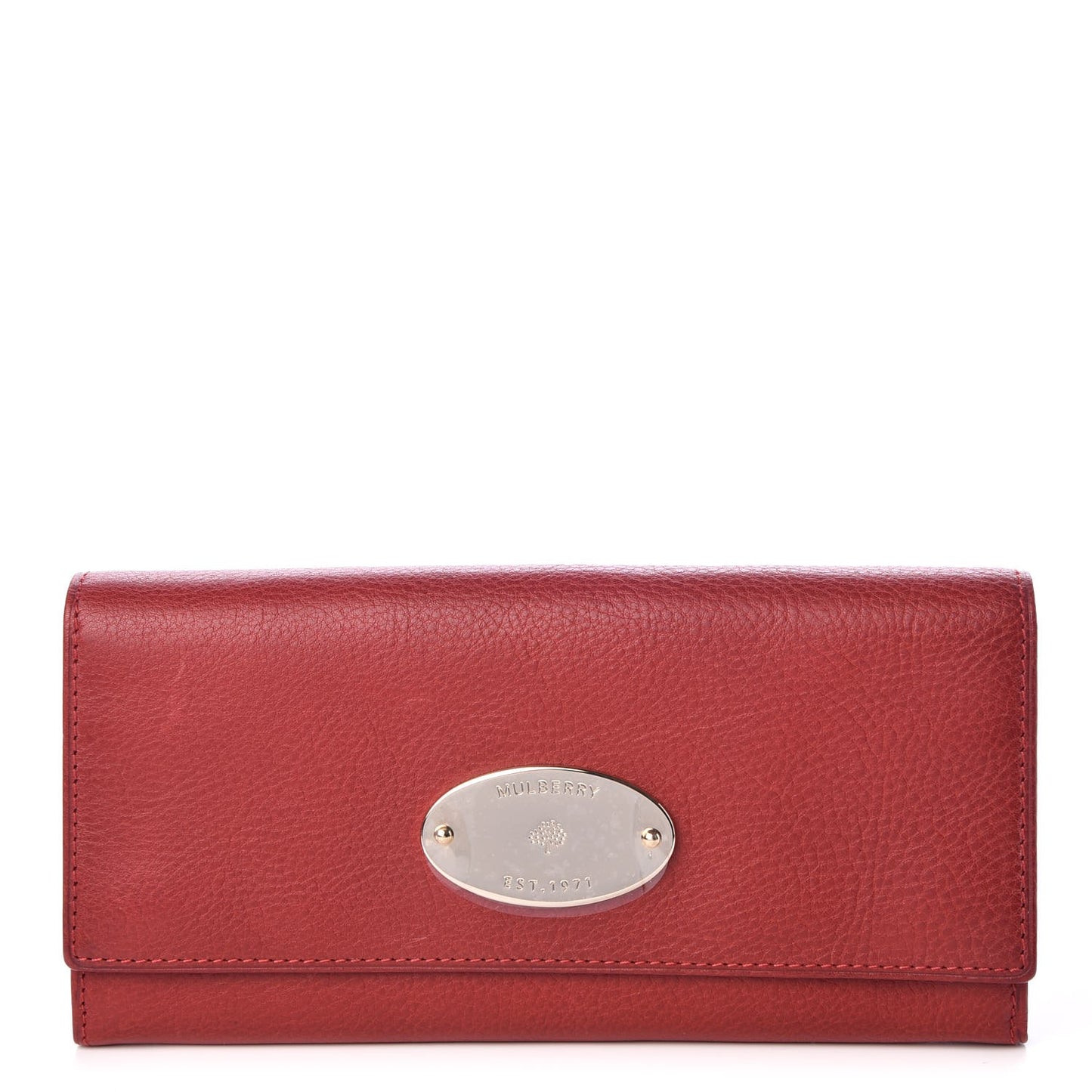 Classic Grain Continental Wallet Poppy Red