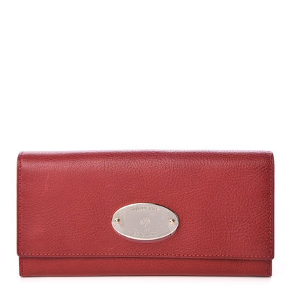 Mulberry Classic Grain Continental Wallet Poppy Red 1 of 8