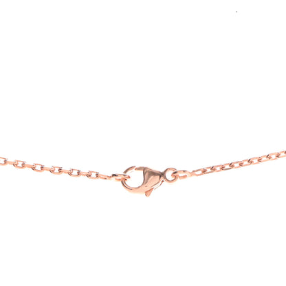 Hermes Lacquered Rose Gold Mini Pop H Pendant Necklace Black 4 of 6