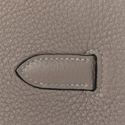 Hermes Taurillon Clemence Birkin 35 Gris Tourterelle 9 of 33