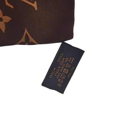 Louis Vuitton Silk Monogram Confidential Bandeau Brown 4 of 5