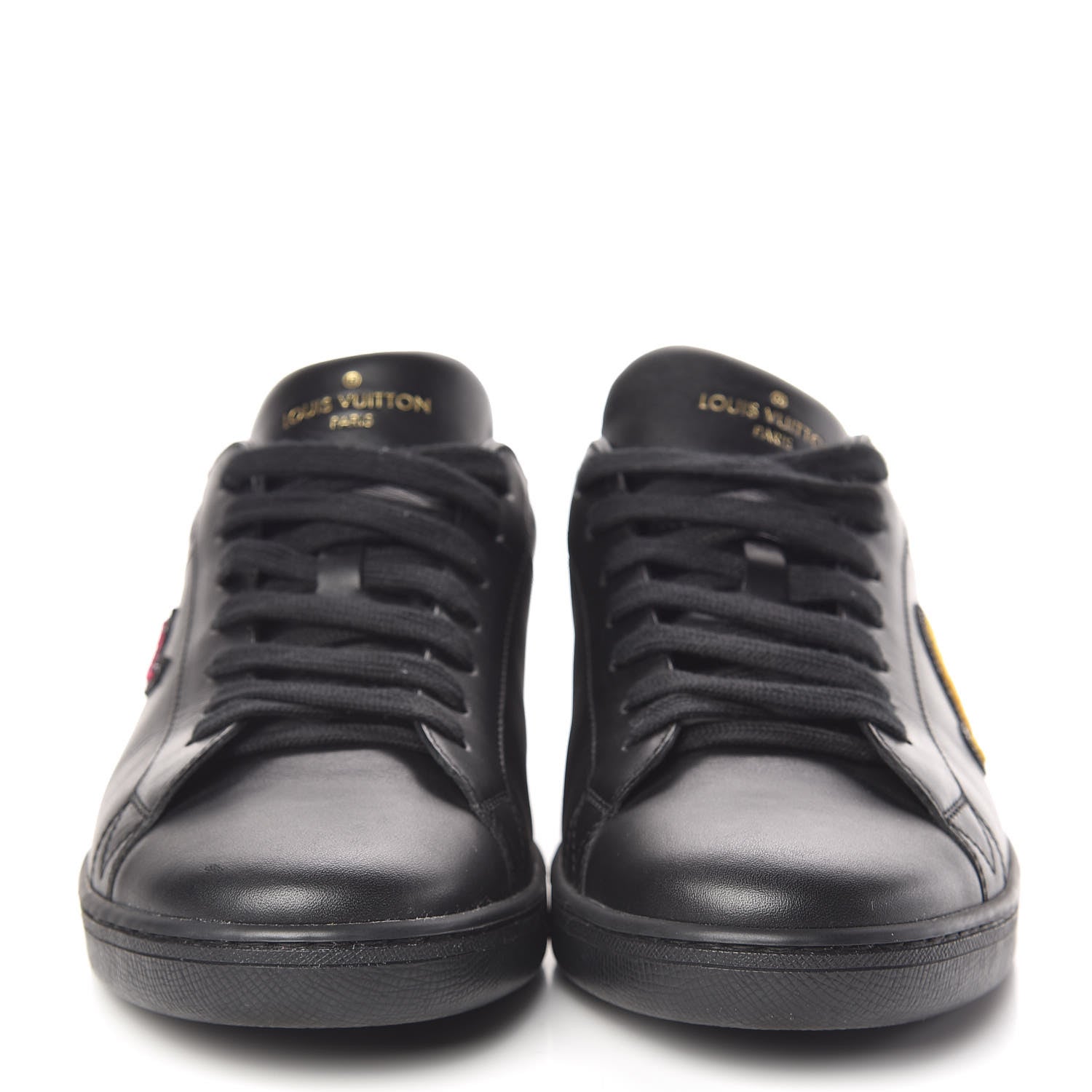 Louis Vuitton Calfskin Luxembourg Sneakers 7 Black 2 of 9
