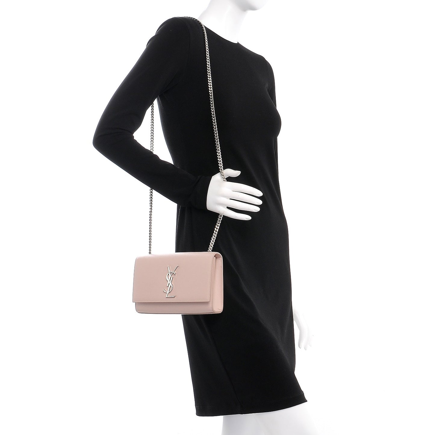 Grain De Poudre Small Monogram Kate Satchel Marble Pink