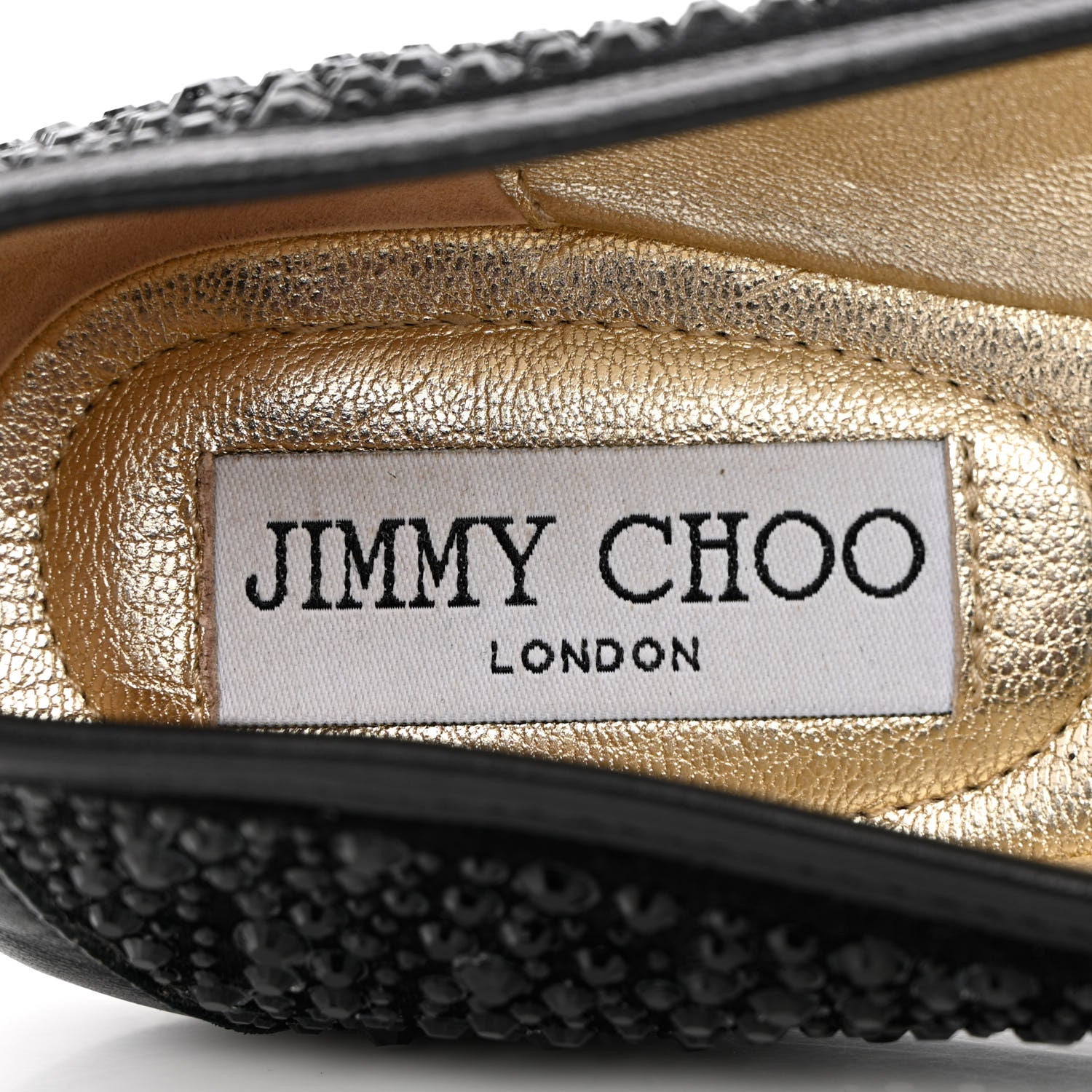 Jimmy Choo Jeweled Weber Ballet Flats 39 Black 7 of 16