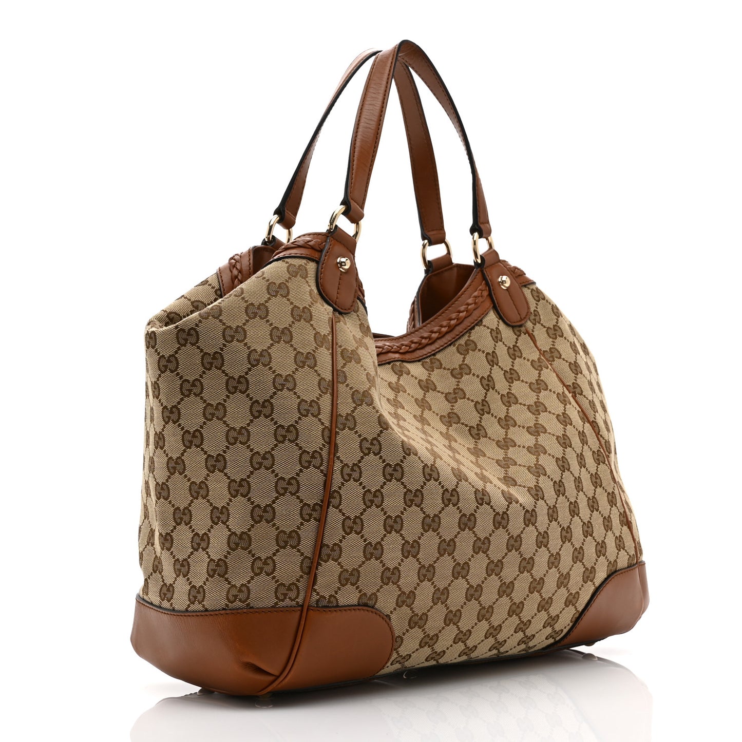 Monogram Medium Brick Lane Tote Brown