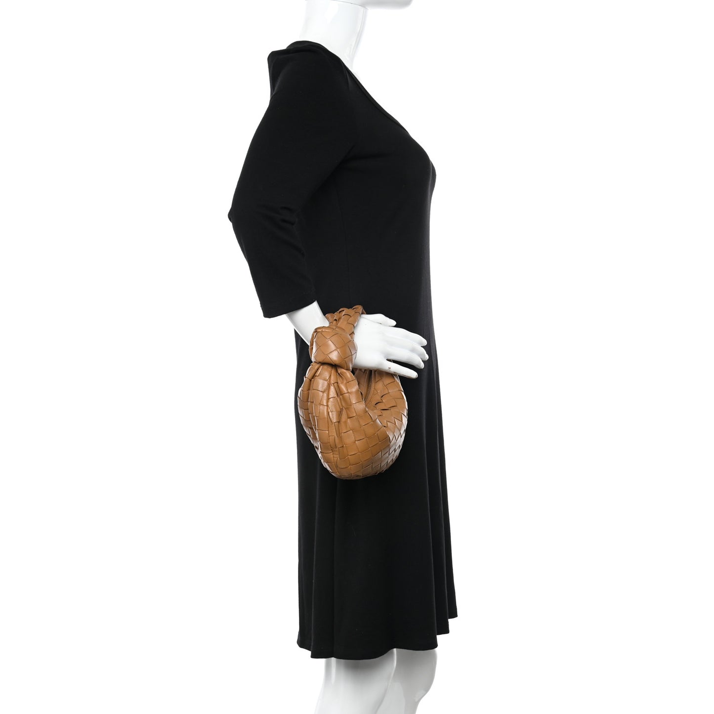 Nappa Intrecciato Mini Jodie Caramel
