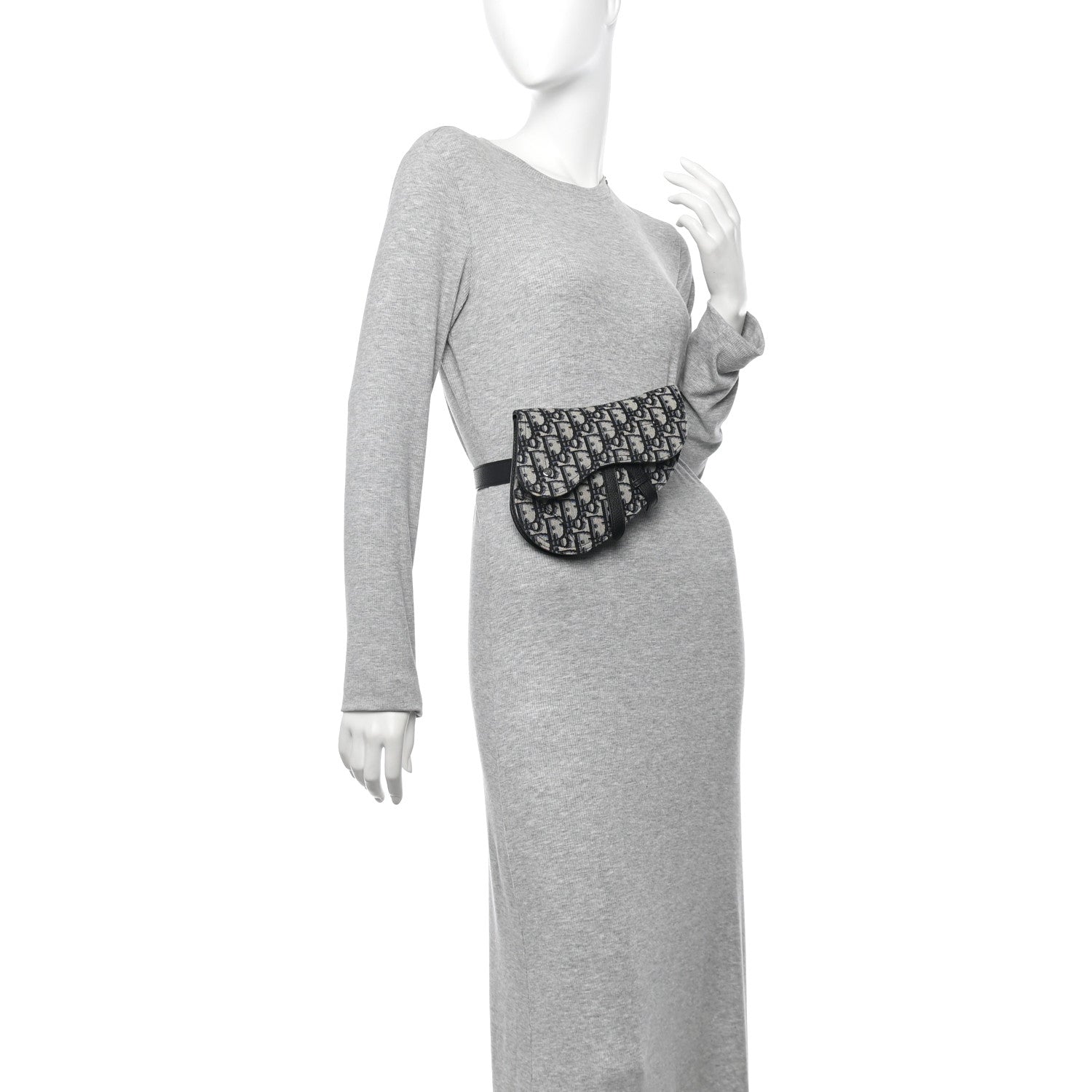 Christian Dior HOMME Oblique Saddle Belt Bag Blue 2 of 9