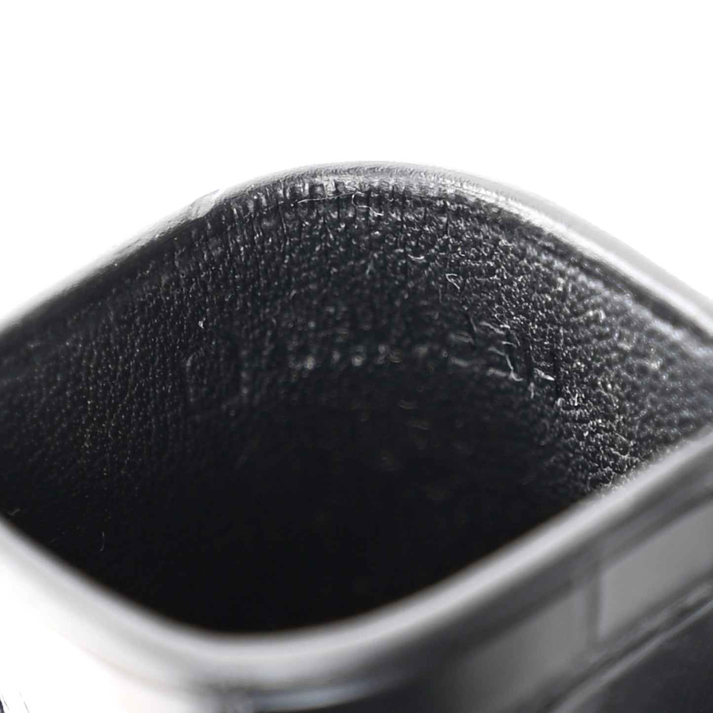 Matte Alligator Clochette Long Necklace Black