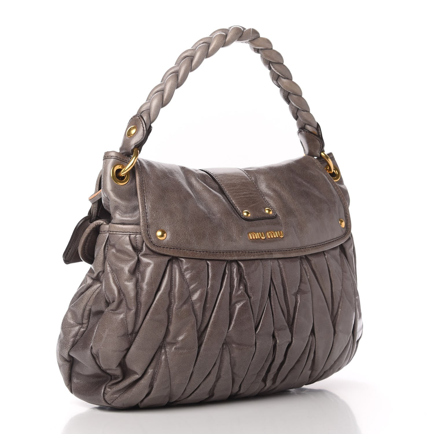 Miu Miu Nappa Matelasse Coffer Hobo Juta 3 of 12