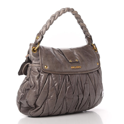 Miu Miu Nappa Matelasse Coffer Hobo Juta 3 of 12
