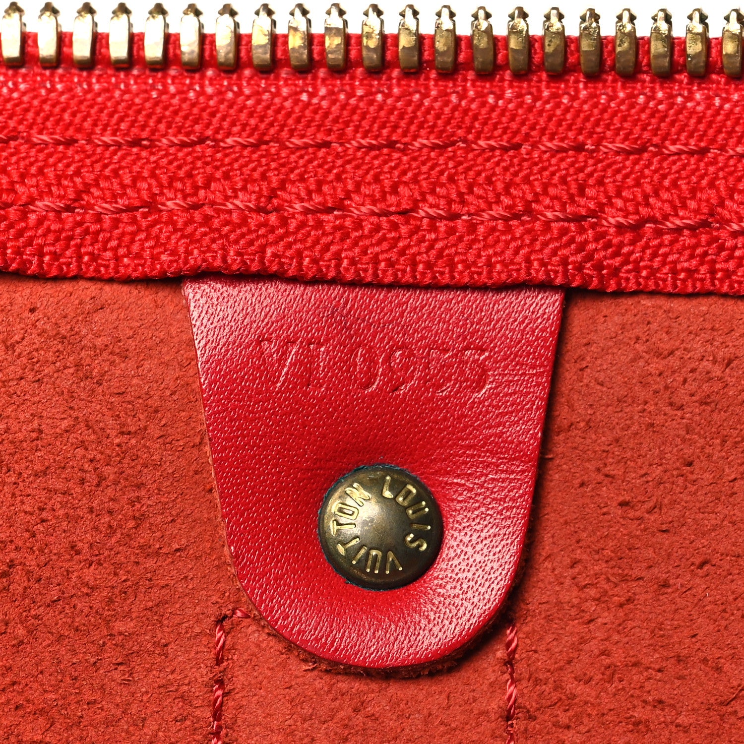 Louis Vuitton Epi Keepall 45 Castillan Red 6 of 14