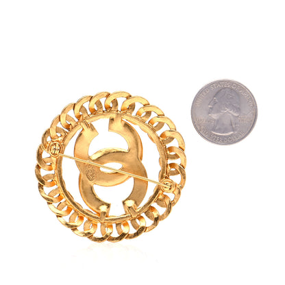 Chanel CC Brooch Gold 2 of 4