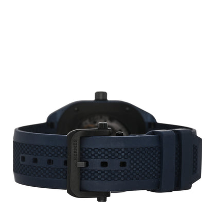 Hermes PVD Titanium Rubber 39mm H08 Automatic Watch Bleu Abysse 3 of 5