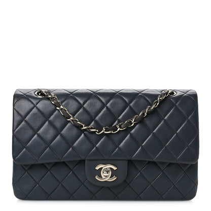 Chanel Lambskin Quilted Medium Double Flap Grey 1 of 12