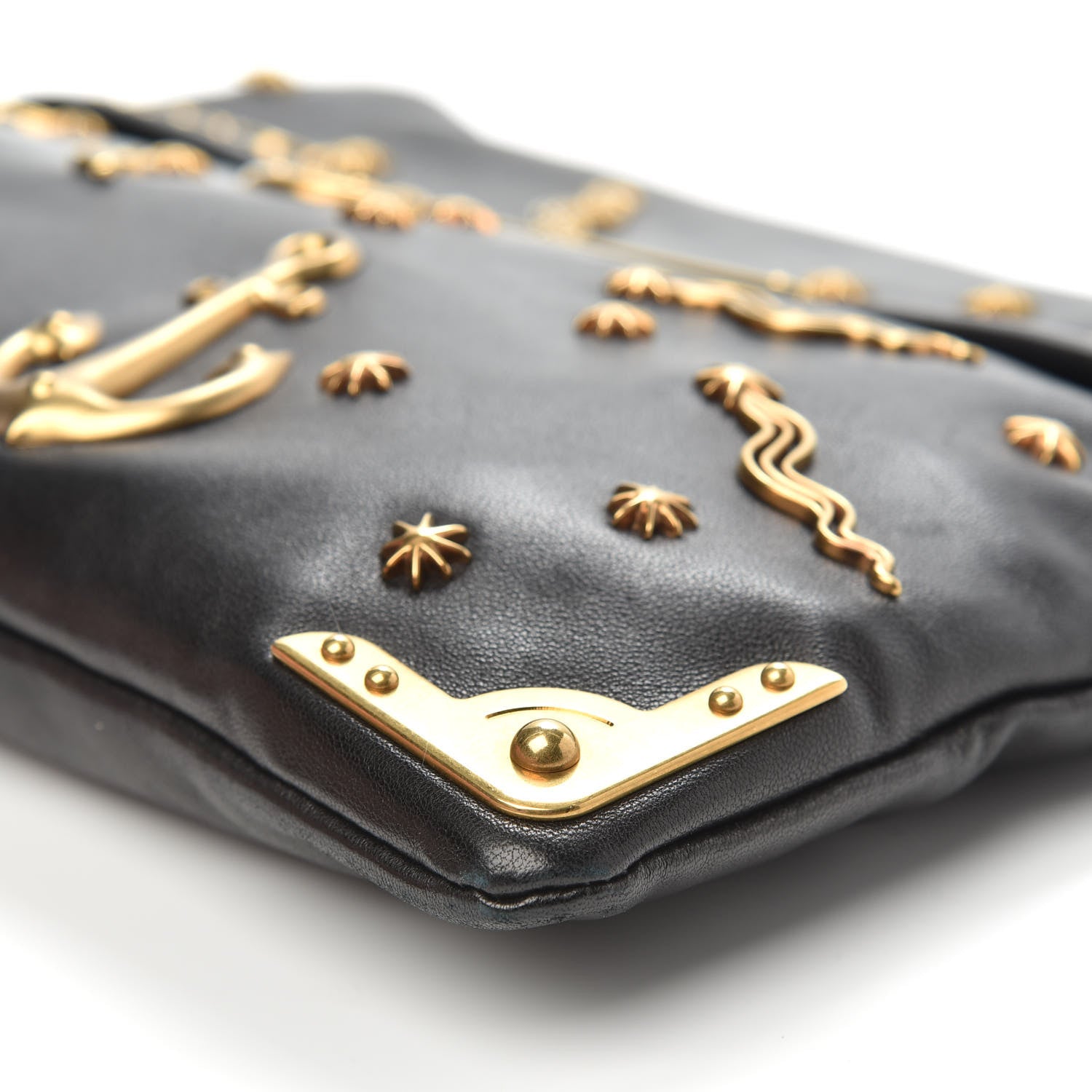 Prada City Calf Cahier Astrology Pouch Black 8 of 13