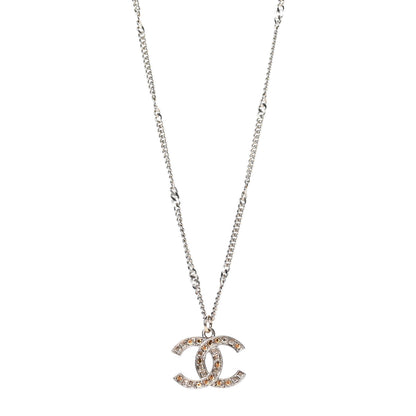 Chanel Baguette Crystal CC Starfall Necklace Gold 1 of 5