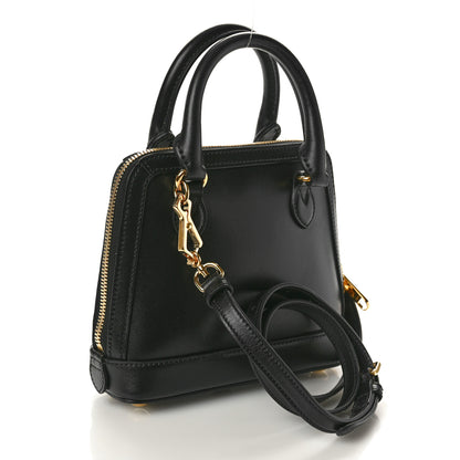 Gucci Boarded Plutone Calfskin Mini Horsebit 1955 Top Handle Bag Black 3 of 10