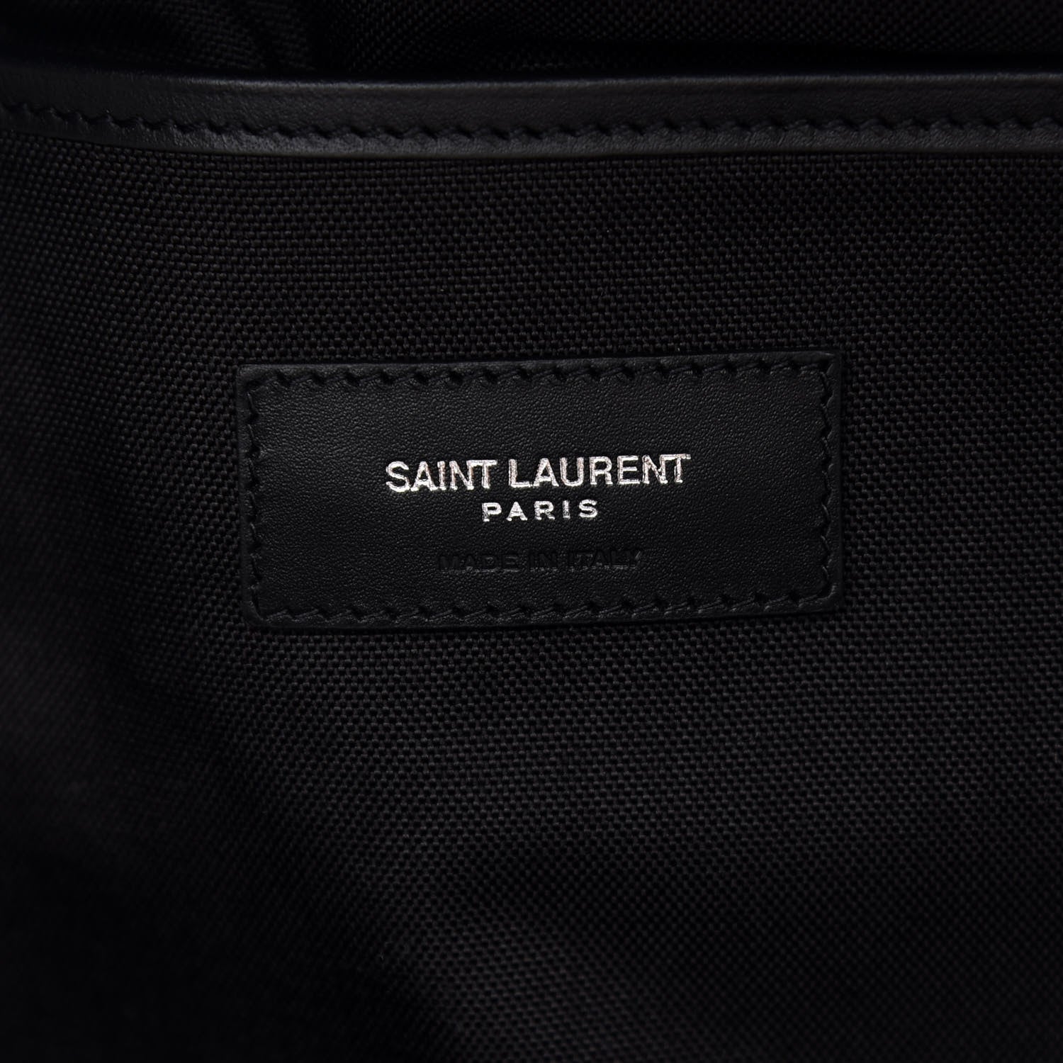 Saint Laurent Canvas Zebra Print City Backpack Yellow Black 6 of 8