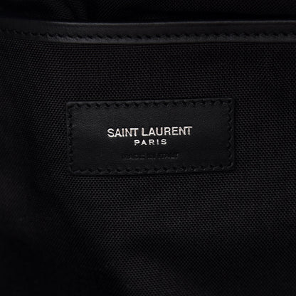 Saint Laurent Canvas Zebra Print City Backpack Yellow Black 6 of 8