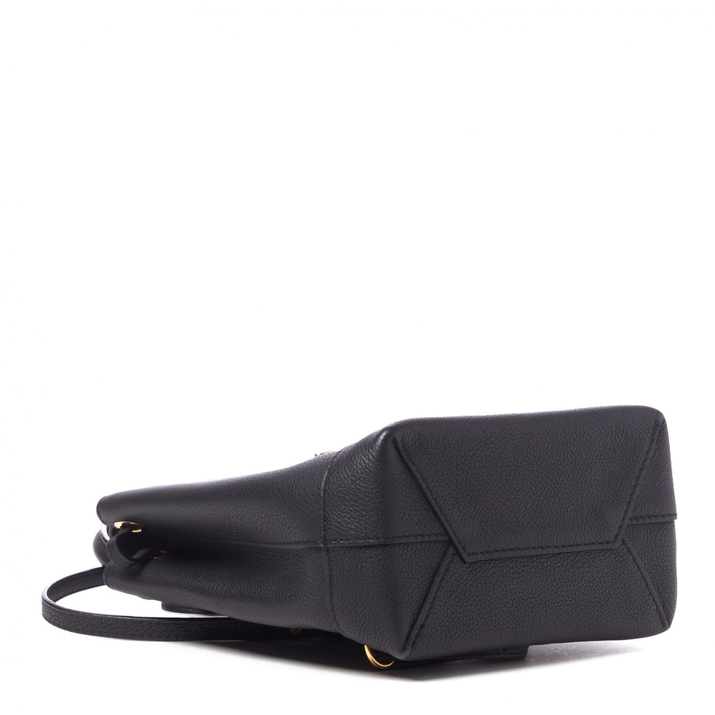 Calfskin Lockme Mini Backpack Black