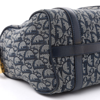 Christian Dior Monogram Boston Navy Blue 8 of 15