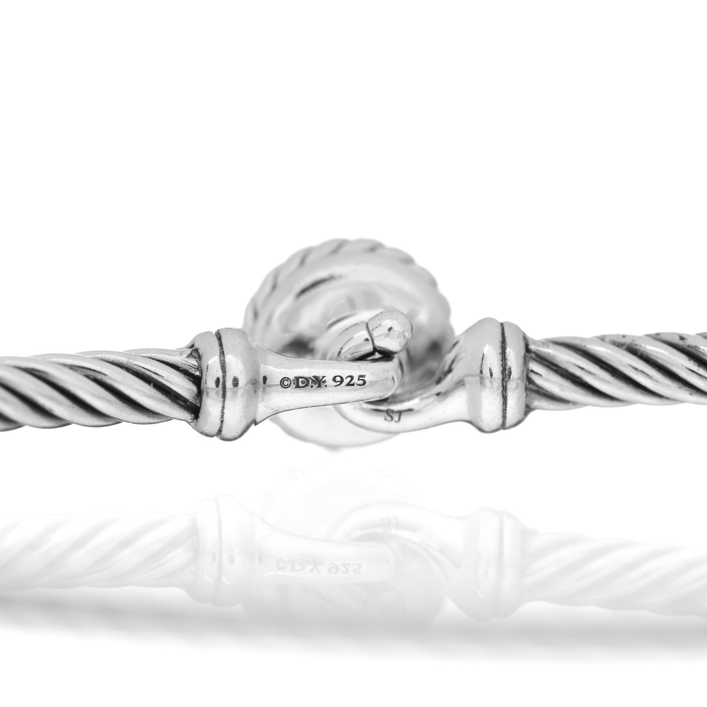Sterling Silver Diamond 3mm Chatelaine Bracelet