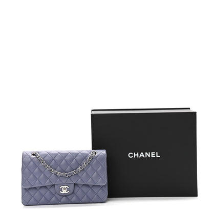 Chanel Lambskin Quilted Medium Double Flap Light Purple 16 of 16