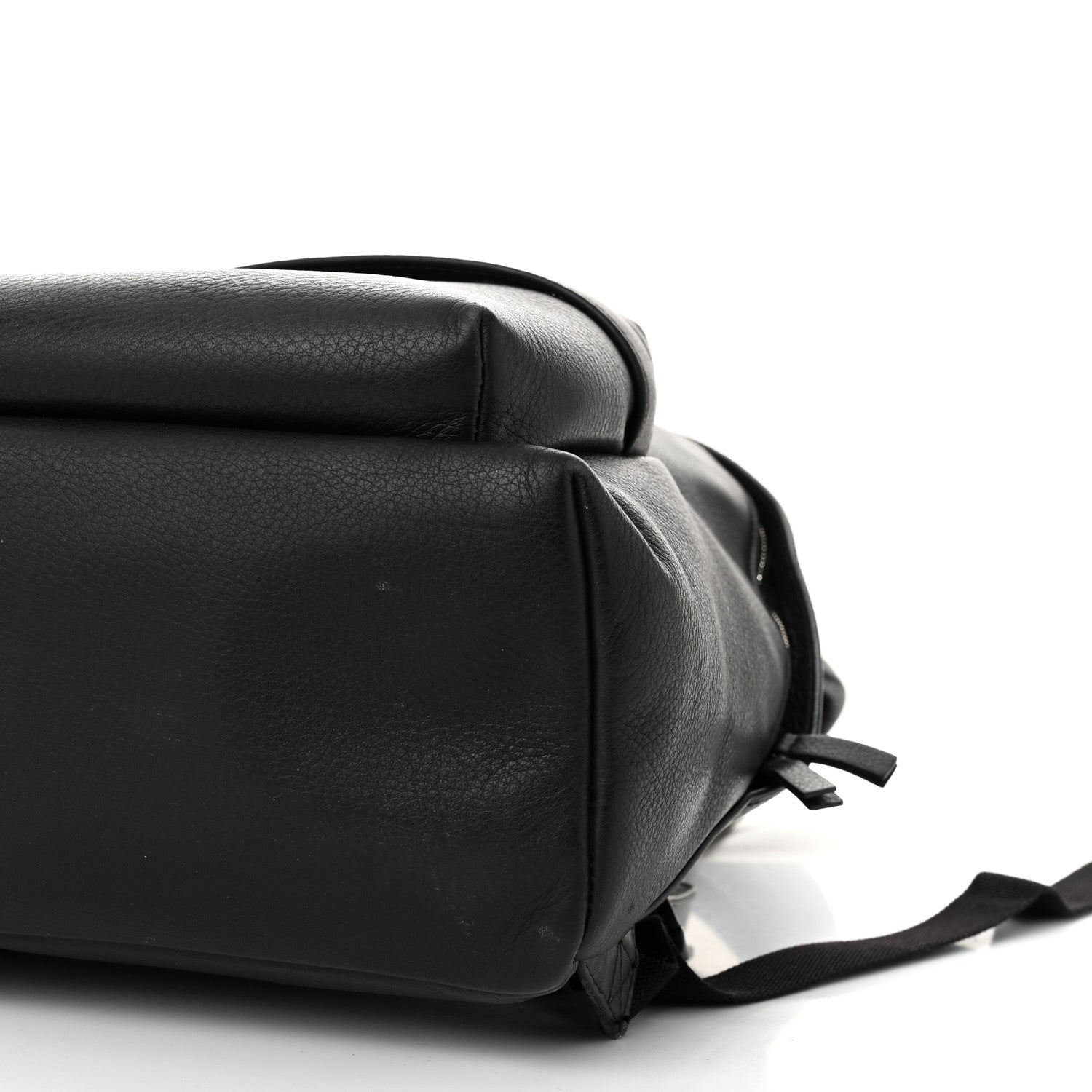 Balenciaga Smooth Calfskin Logo Small Everyday Backpack Black White 11 of 11