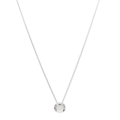 Tiffany Sterling Silver Elsa Peretti Two Carat Faceted Pendant Necklace 1 of 8