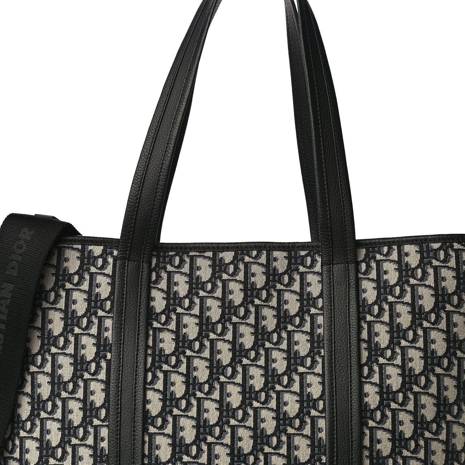 Christian Dior HOMME Oblique Grained Calfskin Tote Blue 7 of 9