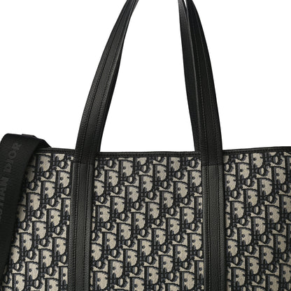 Christian Dior HOMME Oblique Grained Calfskin Tote Blue 7 of 9