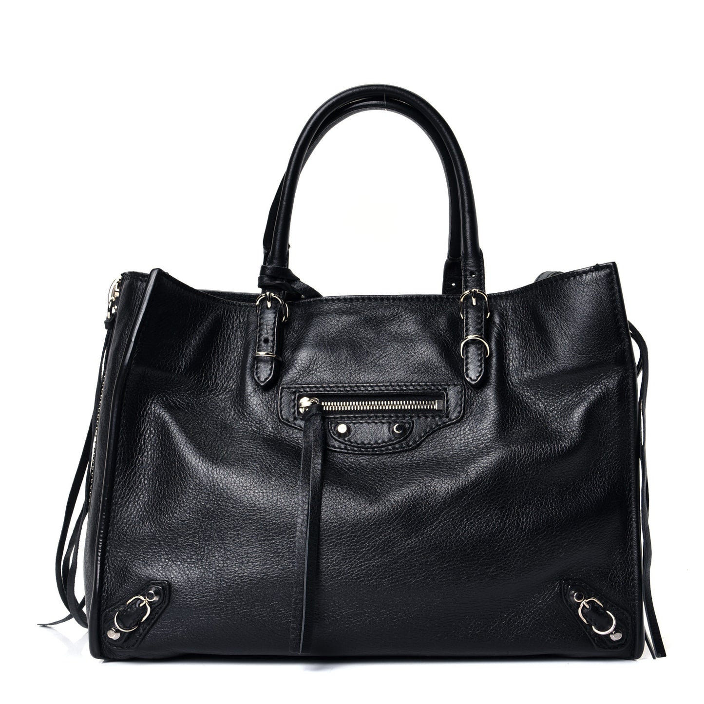 Veau Papier A6 Zip Around Tote Black