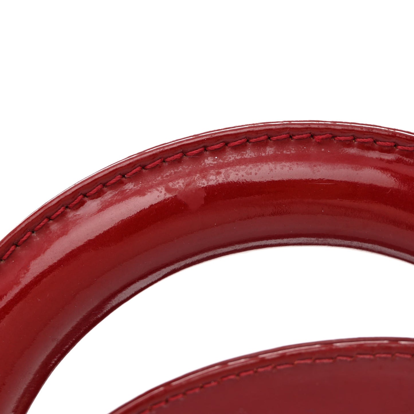 Patent Cannage Large Lady Dior Red