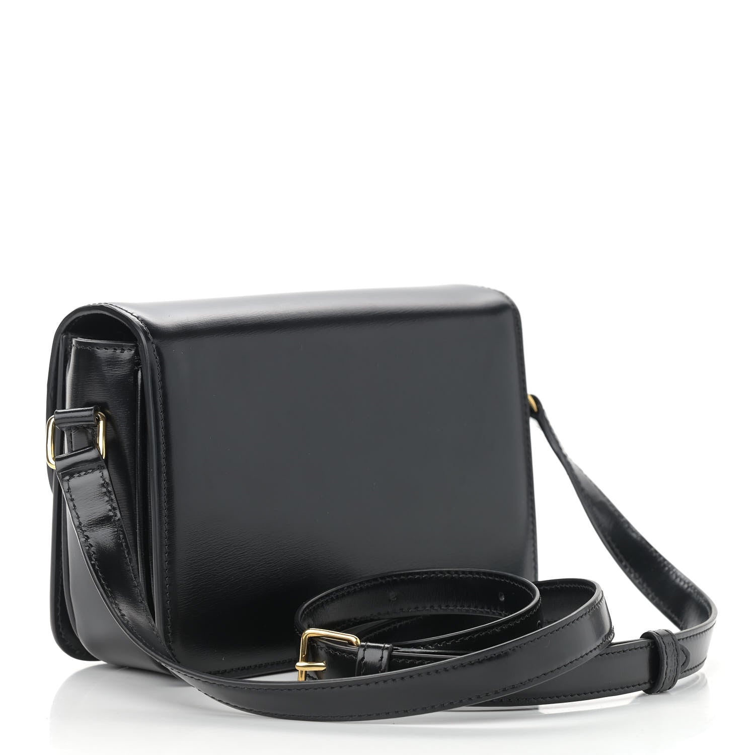 Celine Shiny Calfskin Nano Triomphe Black 2 of 11