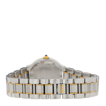 Cartier Stainless Steel 18K Yellow Gold 28mm Must de 21 Quartz Watch 3 of 4