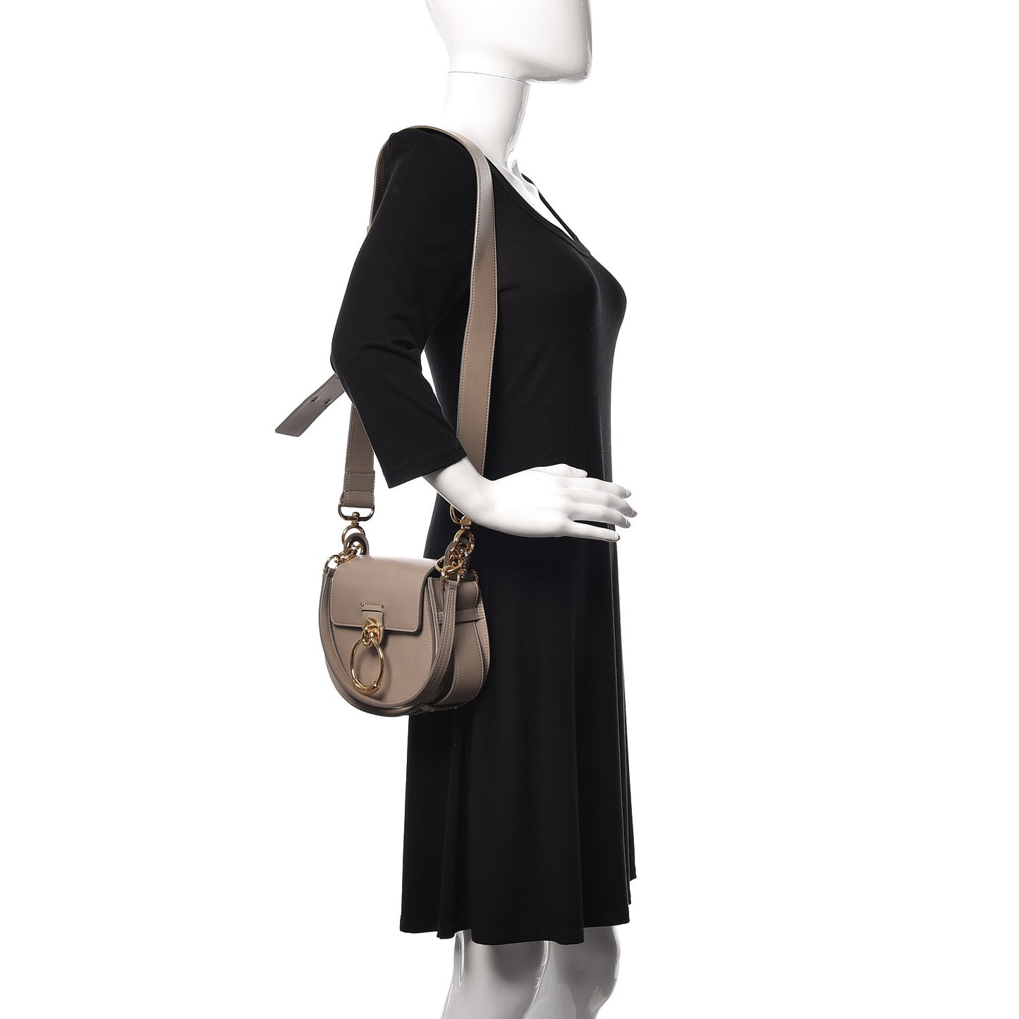 Calfskin Small Tess Bag Motty Grey